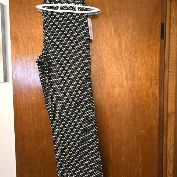 Margaret M Black Check Size L Slimming Pant - Picture 2 of 4